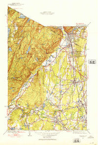 Ramsey New Jersey Historical topographic map, 1:24000 scale, 7.5 X 7.5 Minute, Year 1943