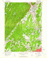 Ramsey New Jersey Historical topographic map, 1:24000 scale, 7.5 X 7.5 Minute, Year 1955