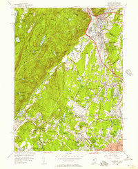 Ramsey New Jersey Historical topographic map, 1:24000 scale, 7.5 X 7.5 Minute, Year 1955