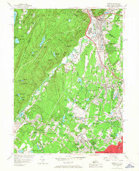 Ramsey New Jersey Historical topographic map, 1:24000 scale, 7.5 X 7.5 Minute, Year 1955