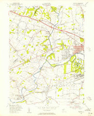 Raritan New Jersey Historical topographic map, 1:24000 scale, 7.5 X 7.5 Minute, Year 1955