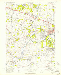 Raritan New Jersey Historical topographic map, 1:24000 scale, 7.5 X 7.5 Minute, Year 1955