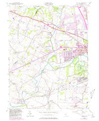 Raritan New Jersey Historical topographic map, 1:24000 scale, 7.5 X 7.5 Minute, Year 1955
