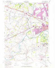 Raritan New Jersey Historical topographic map, 1:24000 scale, 7.5 X 7.5 Minute, Year 1955