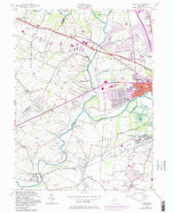 Raritan New Jersey Historical topographic map, 1:24000 scale, 7.5 X 7.5 Minute, Year 1955