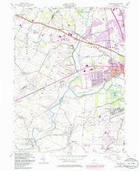 Raritan New Jersey Historical topographic map, 1:24000 scale, 7.5 X 7.5 Minute, Year 1955