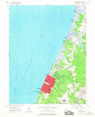 Rio Grande New Jersey Historical topographic map, 1:24000 scale, 7.5 X 7.5 Minute, Year 1956