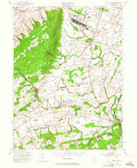 Rocky Hill New Jersey Historical topographic map, 1:24000 scale, 7.5 X 7.5 Minute, Year 1954