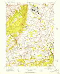 Rocky Hill New Jersey Historical topographic map, 1:24000 scale, 7.5 X 7.5 Minute, Year 1954