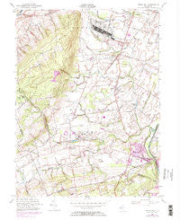 Rocky Hill New Jersey Historical topographic map, 1:24000 scale, 7.5 X 7.5 Minute, Year 1954