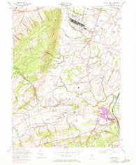 Rocky Hill New Jersey Historical topographic map, 1:24000 scale, 7.5 X 7.5 Minute, Year 1954