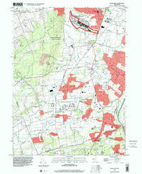 Rocky Hill New Jersey Historical topographic map, 1:24000 scale, 7.5 X 7.5 Minute, Year 1995