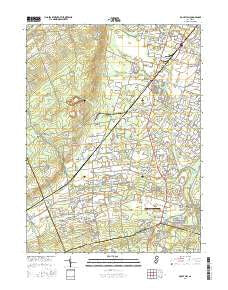Rocky Hill New Jersey Current topographic map, 1:24000 scale, 7.5 X 7.5 Minute, Year 2016