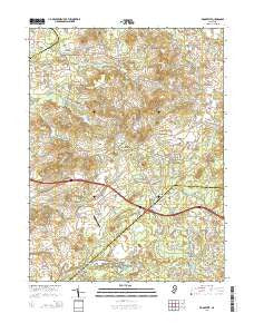 Roosevelt New Jersey Historical topographic map, 1:24000 scale, 7.5 X 7.5 Minute, Year 2014