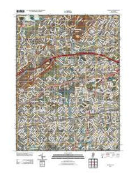 Roselle New Jersey Historical topographic map, 1:24000 scale, 7.5 X 7.5 Minute, Year 2011