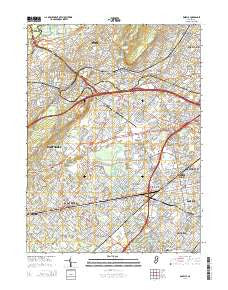 Roselle New Jersey Historical topographic map, 1:24000 scale, 7.5 X 7.5 Minute, Year 2014