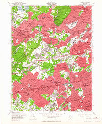 Roselle New Jersey Historical topographic map, 1:24000 scale, 7.5 X 7.5 Minute, Year 1955