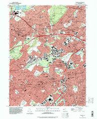 Roselle New Jersey Historical topographic map, 1:24000 scale, 7.5 X 7.5 Minute, Year 1995