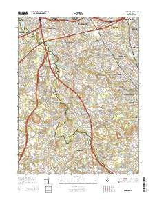Runnemede New Jersey Historical topographic map, 1:24000 scale, 7.5 X 7.5 Minute, Year 2014