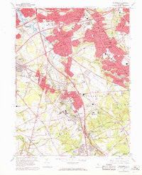 Runnemede New Jersey Historical topographic map, 1:24000 scale, 7.5 X 7.5 Minute, Year 1967