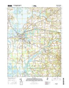 Salem New Jersey Current topographic map, 1:24000 scale, 7.5 X 7.5 Minute, Year 2016