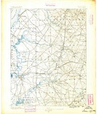 Salem New Jersey Historical topographic map, 1:62500 scale, 15 X 15 Minute, Year 1890