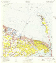 Sandy Hook New Jersey Historical topographic map, 1:24000 scale, 7.5 X 7.5 Minute, Year 1954
