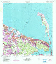 Sandy Hook New Jersey Historical topographic map, 1:24000 scale, 7.5 X 7.5 Minute, Year 1954