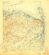 Sandy Hook New Jersey Historical topographic map, 1:62500 scale, 15 X 15 Minute, Year 1901