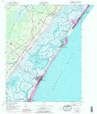 Sea Isle City New Jersey Historical topographic map, 1:24000 scale, 7.5 X 7.5 Minute, Year 1952