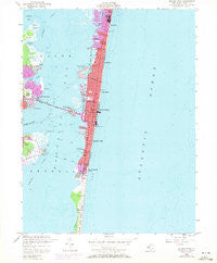 Seaside Park New Jersey Historical topographic map, 1:24000 scale, 7.5 X 7.5 Minute, Year 1953