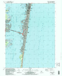 Seaside Park New Jersey Historical topographic map, 1:24000 scale, 7.5 X 7.5 Minute, Year 1989