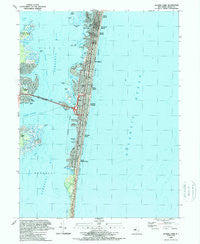 Seaside Park New Jersey Historical topographic map, 1:24000 scale, 7.5 X 7.5 Minute, Year 1989