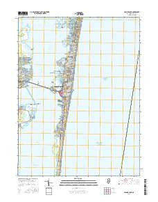Seaside Park New Jersey Current topographic map, 1:24000 scale, 7.5 X 7.5 Minute, Year 2016