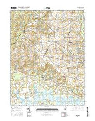 Shiloh New Jersey Current topographic map, 1:24000 scale, 7.5 X 7.5 Minute, Year 2016