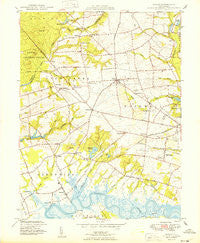 Shiloh New Jersey Historical topographic map, 1:24000 scale, 7.5 X 7.5 Minute, Year 1949
