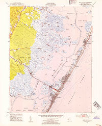 Ship Bottom New Jersey Historical topographic map, 1:24000 scale, 7.5 X 7.5 Minute, Year 1952