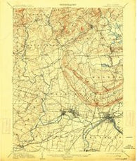Somerville New Jersey Historical topographic map, 1:62500 scale, 15 X 15 Minute, Year 1905