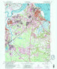 South Amboy New Jersey Historical topographic map, 1:24000 scale, 7.5 X 7.5 Minute, Year 1954