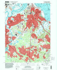 South Amboy New Jersey Historical topographic map, 1:24000 scale, 7.5 X 7.5 Minute, Year 1995
