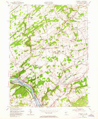 Stockton New Jersey Historical topographic map, 1:24000 scale, 7.5 X 7.5 Minute, Year 1954