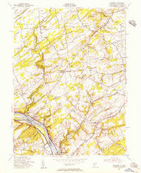 Stockton New Jersey Historical topographic map, 1:24000 scale, 7.5 X 7.5 Minute, Year 1954