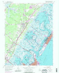 Stone Harbor New Jersey Historical topographic map, 1:24000 scale, 7.5 X 7.5 Minute, Year 1955