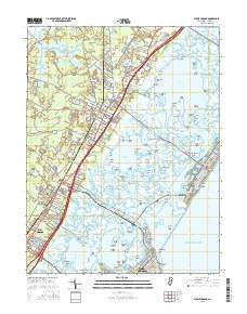 Stone Harbor New Jersey Current topographic map, 1:24000 scale, 7.5 X 7.5 Minute, Year 2016