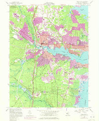 Toms River New Jersey Historical topographic map, 1:24000 scale, 7.5 X 7.5 Minute, Year 1953