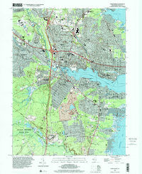 Toms River New Jersey Historical topographic map, 1:24000 scale, 7.5 X 7.5 Minute, Year 1995