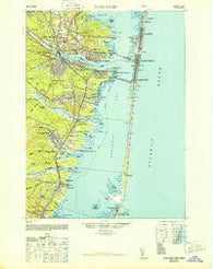 Toms River New Jersey Historical topographic map, 1:62500 scale, 15 X 15 Minute, Year 1948