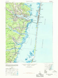 Toms River New Jersey Historical topographic map, 1:62500 scale, 15 X 15 Minute, Year 1948