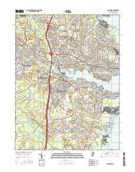 Toms River New Jersey Current topographic map, 1:24000 scale, 7.5 X 7.5 Minute, Year 2016