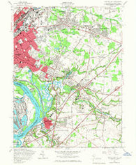 Trenton East New Jersey Historical topographic map, 1:24000 scale, 7.5 X 7.5 Minute, Year 1957